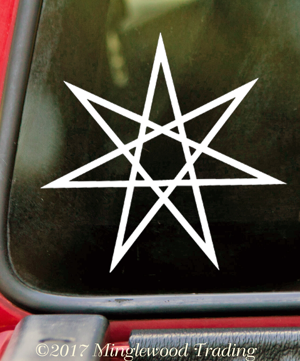 SETOGRAM – FAERY STAR Vinyl Decal Sticker – Magick Septagram Fairy Elven