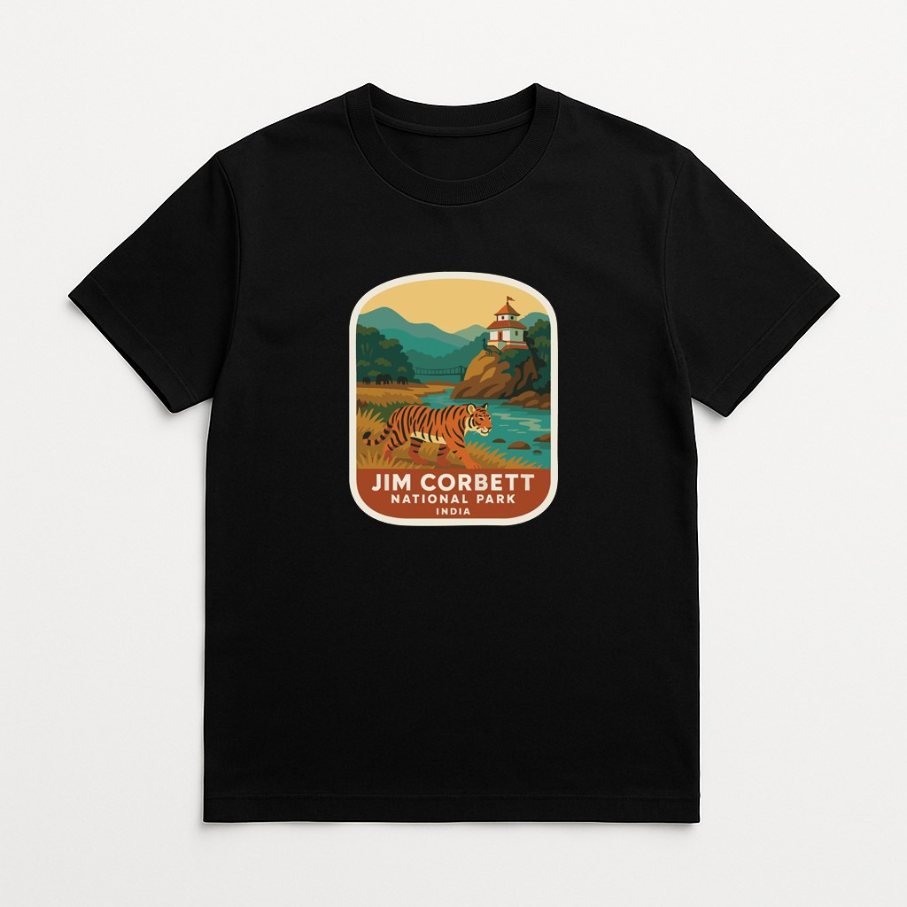 Jim Corbett India Iron On Heat Transfer Vinyl HTV Die-Cut World National Parks