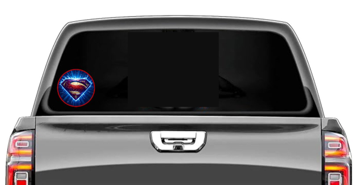 Superman (Lightning Logo) 4" Vinyl Decal Handmade Vehicle Cooler Laptop Decor 26