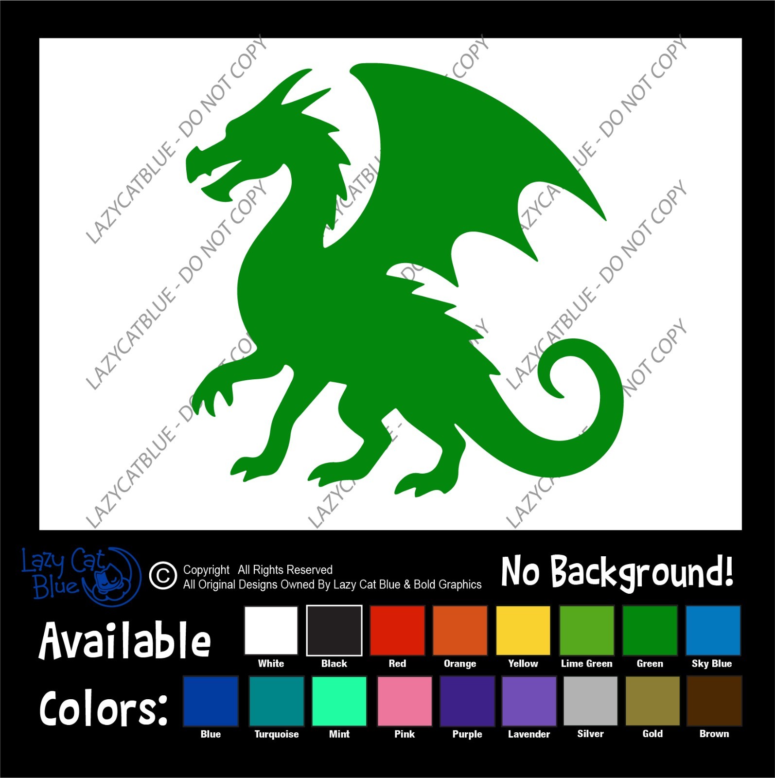 Dragon Decal Sticker Wings Legend Monster Fairy Tale Fight Reptile Fire Breather