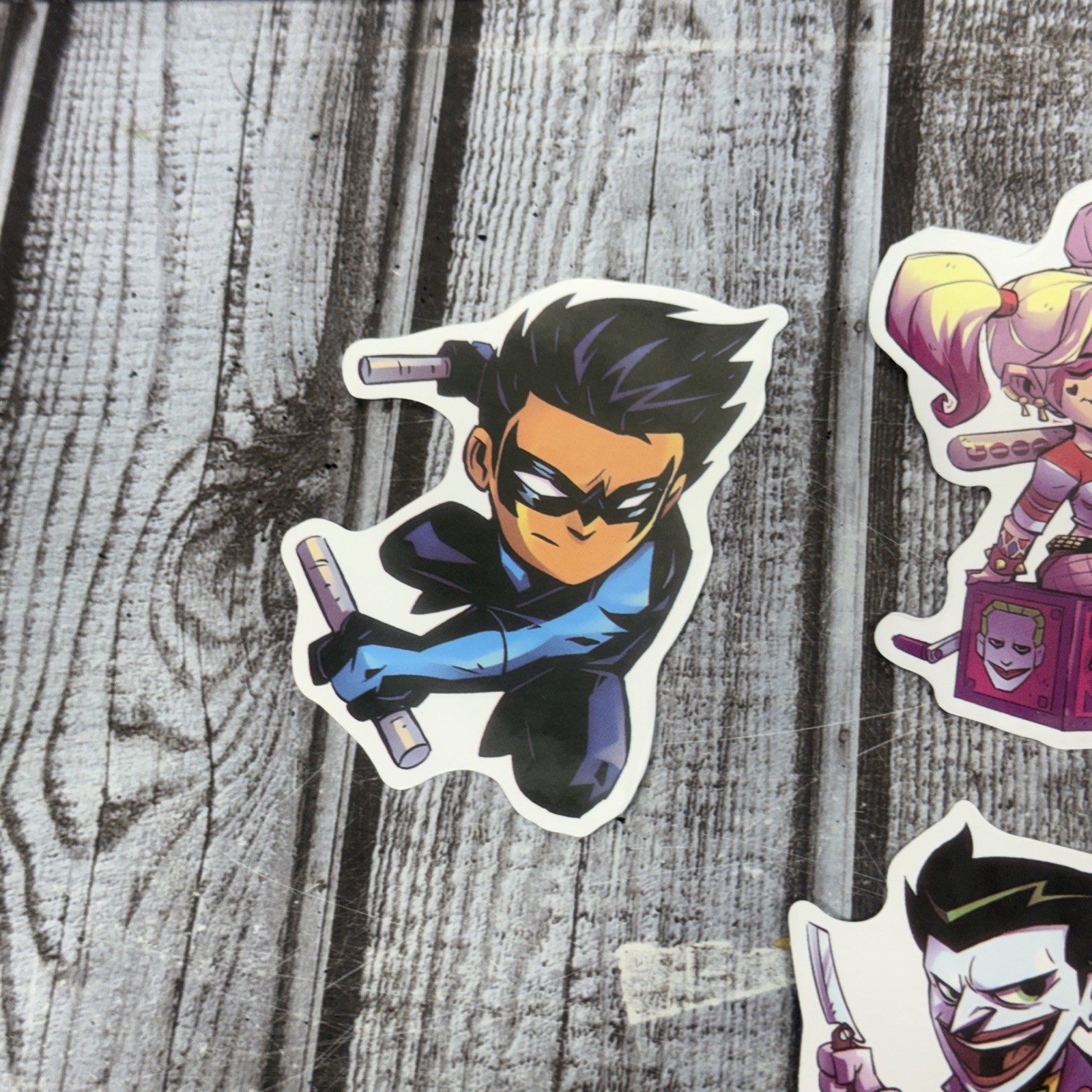 Batman Sticker Lot Of 18 Joker Harley Quinn Robin Water Bottle Laptop Fun DC Art