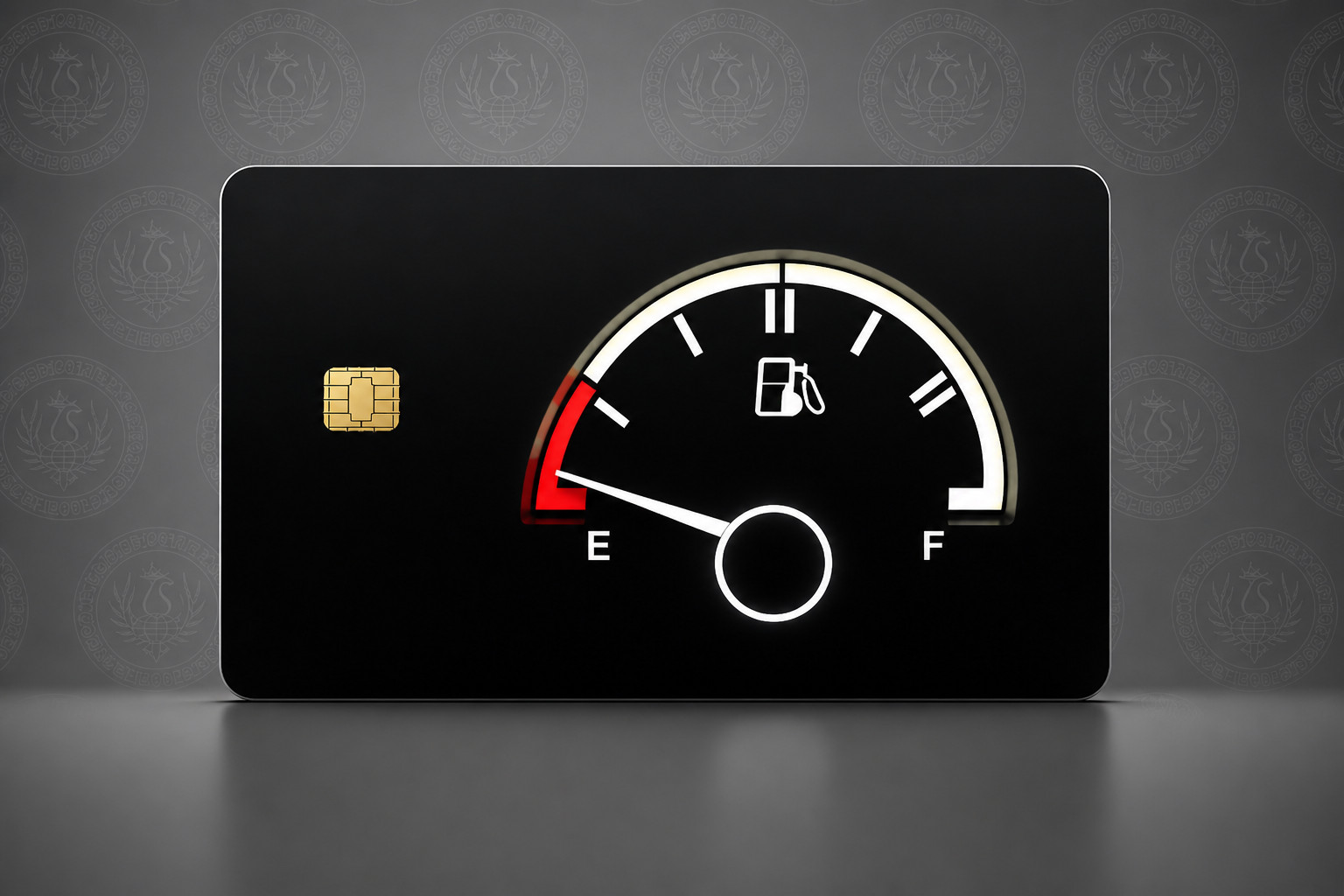 Gas Money Guage Full Near Empty Credit Card Debit Card Skin Covering