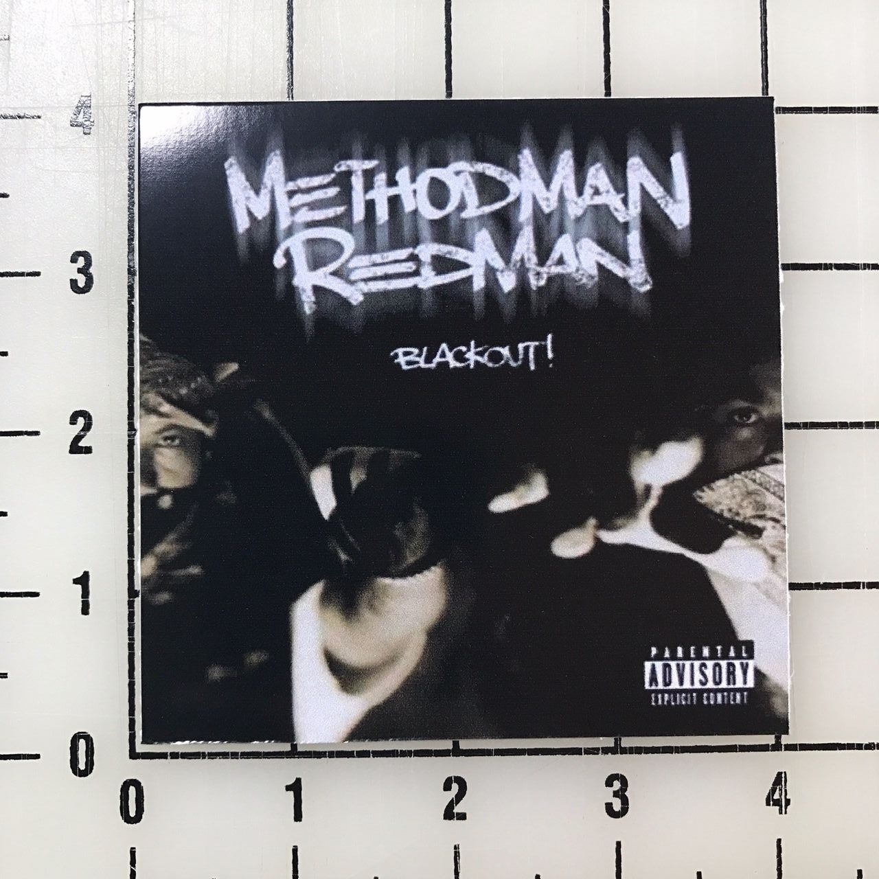 Wu Tang Clan Method Man Red Man Blackout 4" Wide Vinyl Decal Sticker BOGO