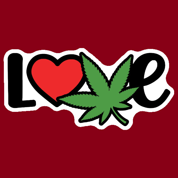High Vibe Valentine Sticker Stoner Vinyl Decal UV Safe Weatherproof 420 Gift