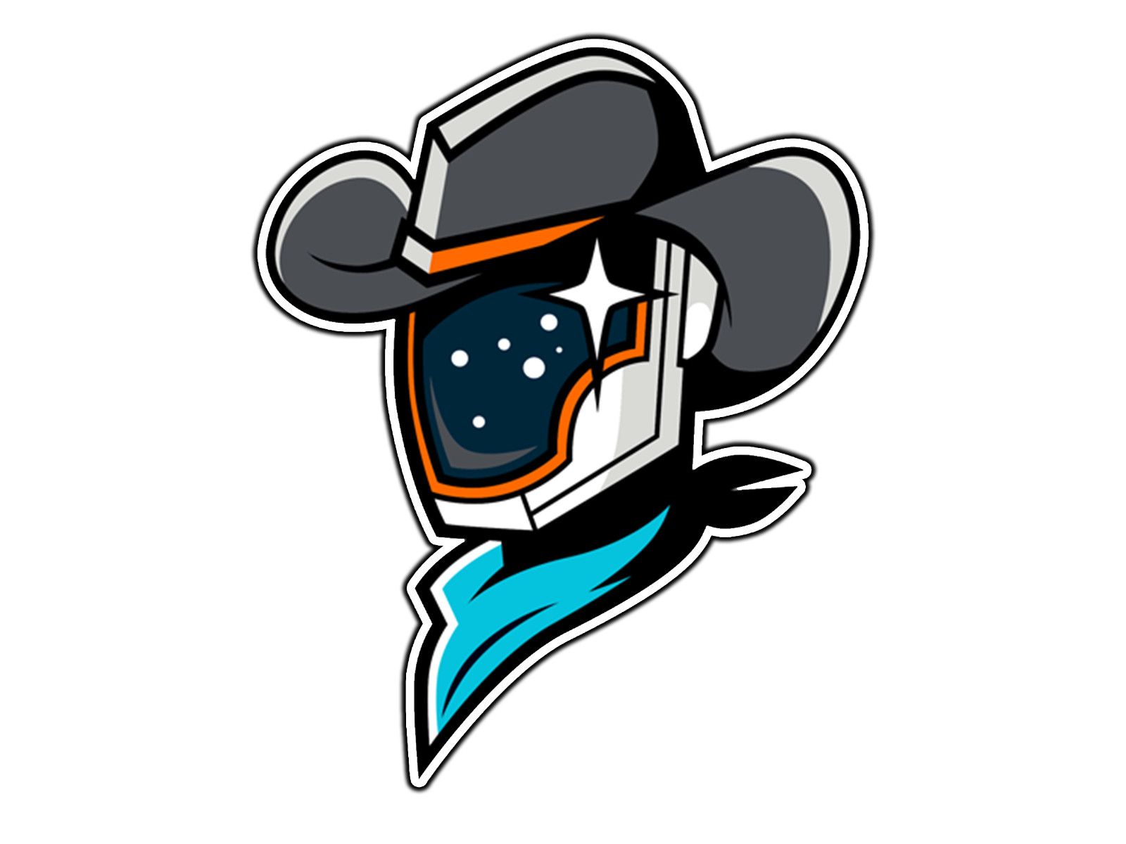 Sugar Land Space Cowboys Logo Sticker Waterproof Vinyl Decal Die-Cut Laptop Car