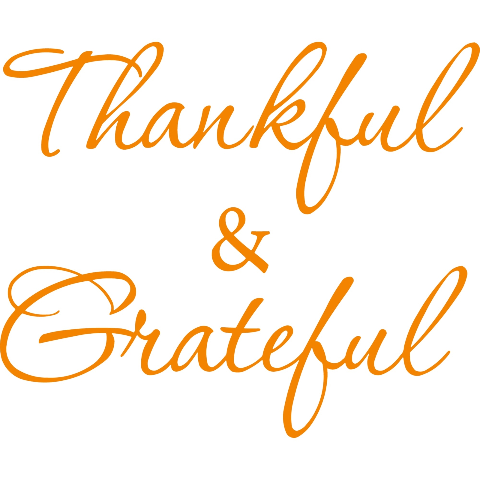 Thankful and Grateful Inspirational Vinyl Wall Decal VWAQ – Version 1