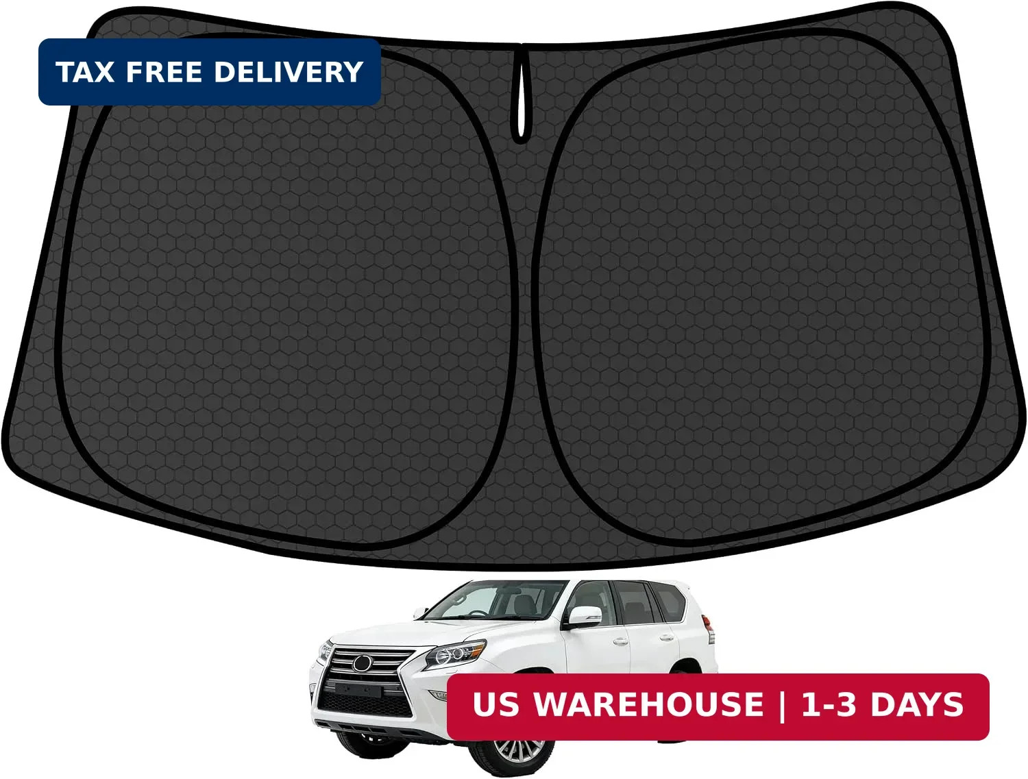 GX400 GX460 GX470 Customized Windshield Sun Shade for 2002-2023 2024 GX460 Front