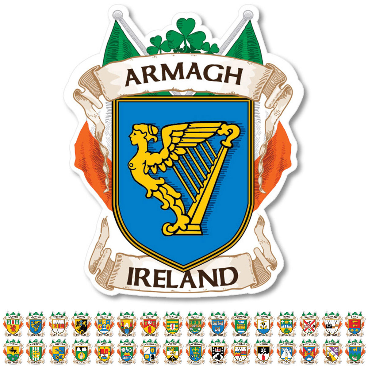 County Armagh Ireland Irish Decal Sticker