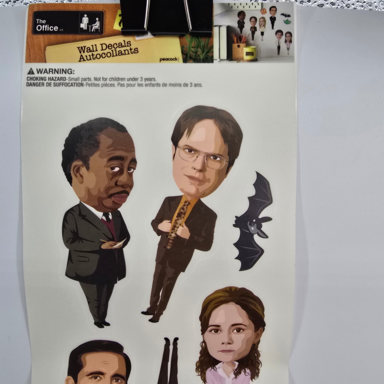 The Office Wall Decals RoomMates Dunder Mifflin Michael Dwight Jim Pam 5 Sheets