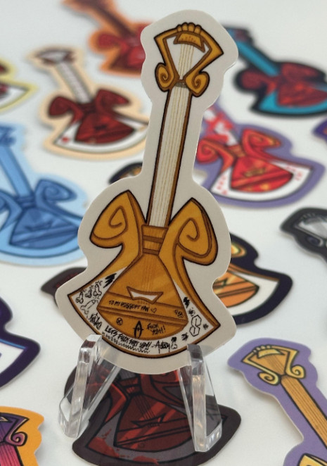 Adam’s Guitars – Hazbin Hotel Fanmade 2” Vinyl Stickers