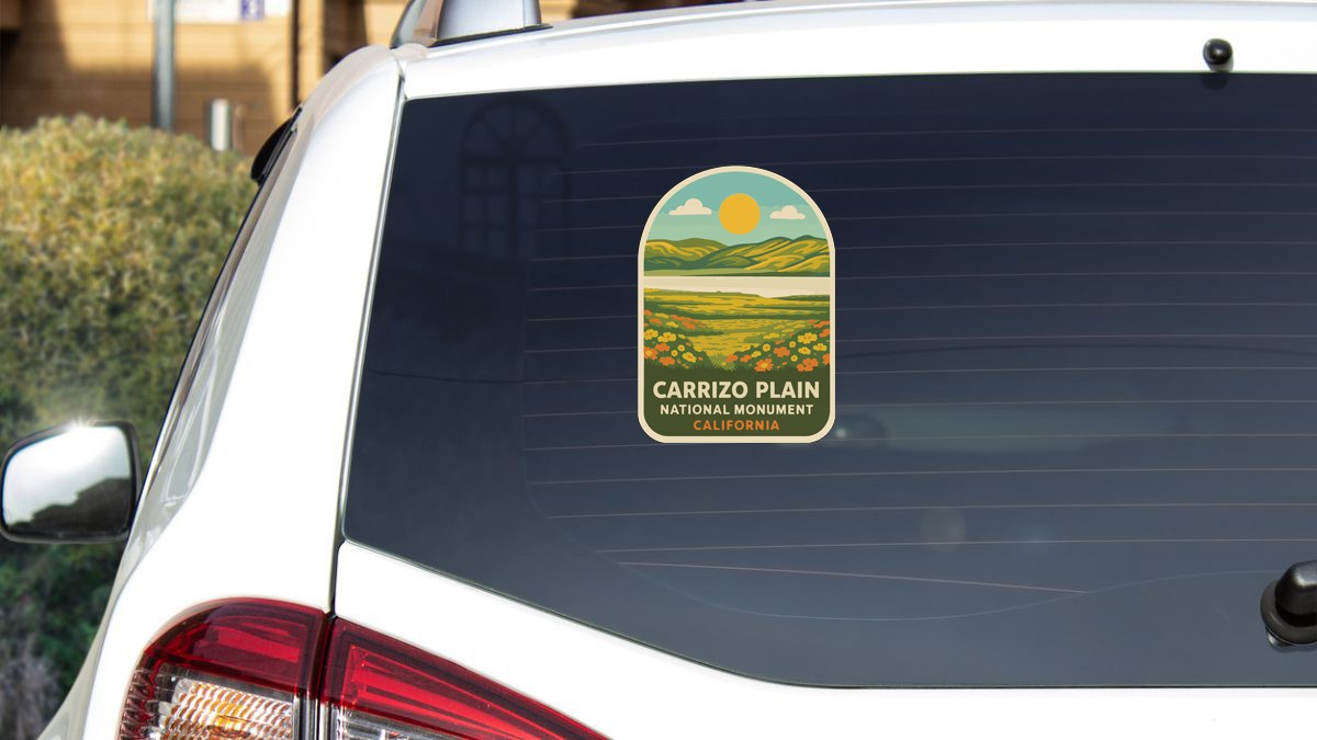 Carrizo Plain California Sticker Decal Vinyl Die-Cut US National Monuments