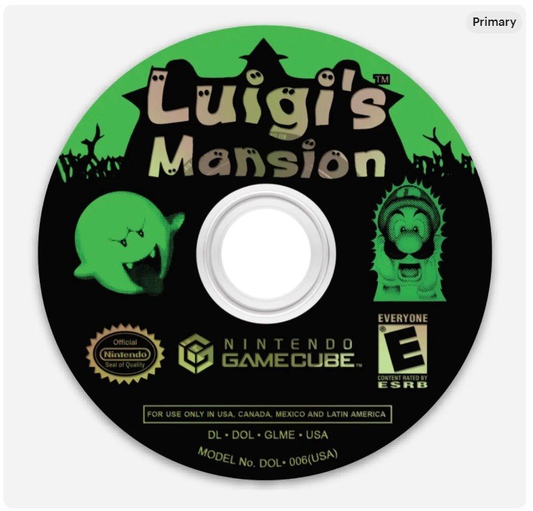3” Luigi’s Mansion Vinyl Sticker Matte Finish Dishwasher Safe