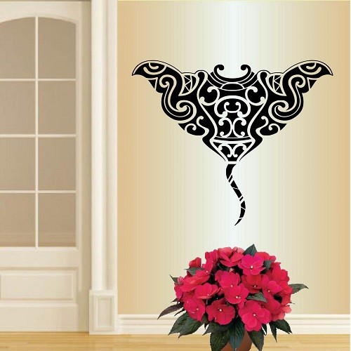 Vinyl Decal Stingray Fish Maori Tribal Art Ocean Sea Any Room Wall Sticker 1894