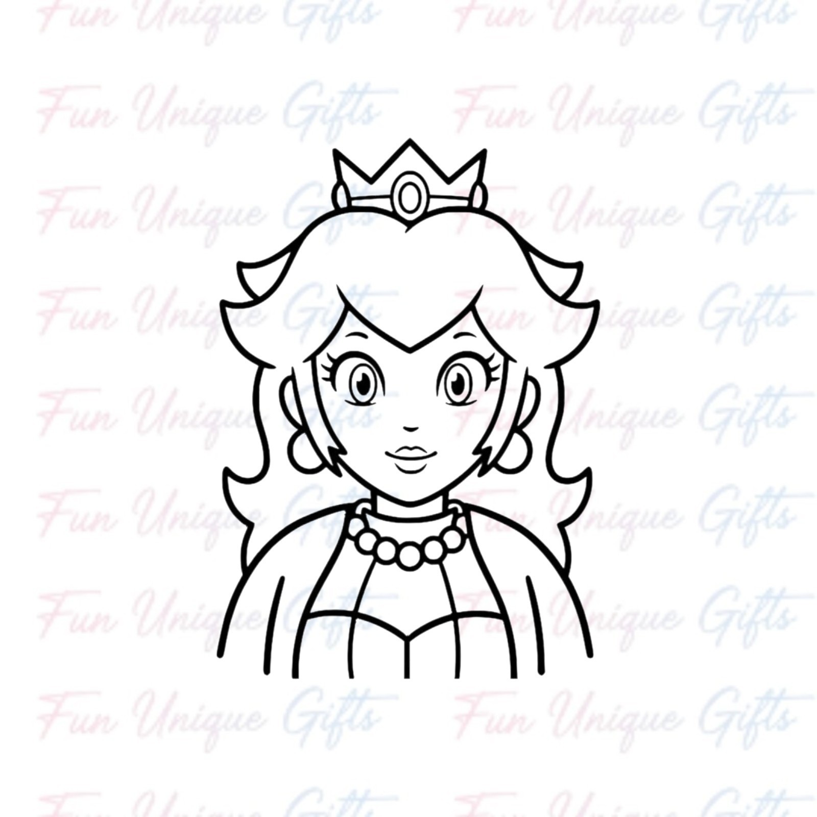 Princess Peach Mario Vinyl Decal Sticker -Multiple Colors & Sizes- SHIPS FREE!