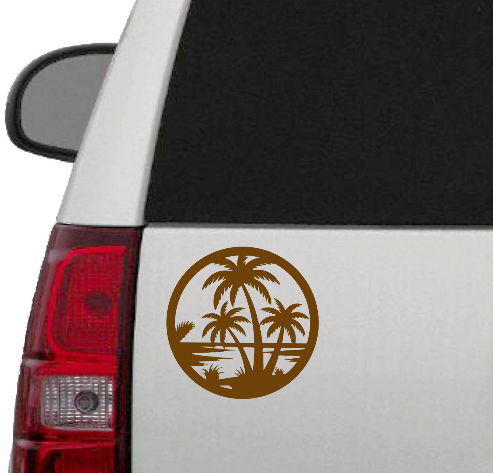 Tropical Beach Vinyl Decal Sticker Car Truck SUV Window Bumper Wall Tablet