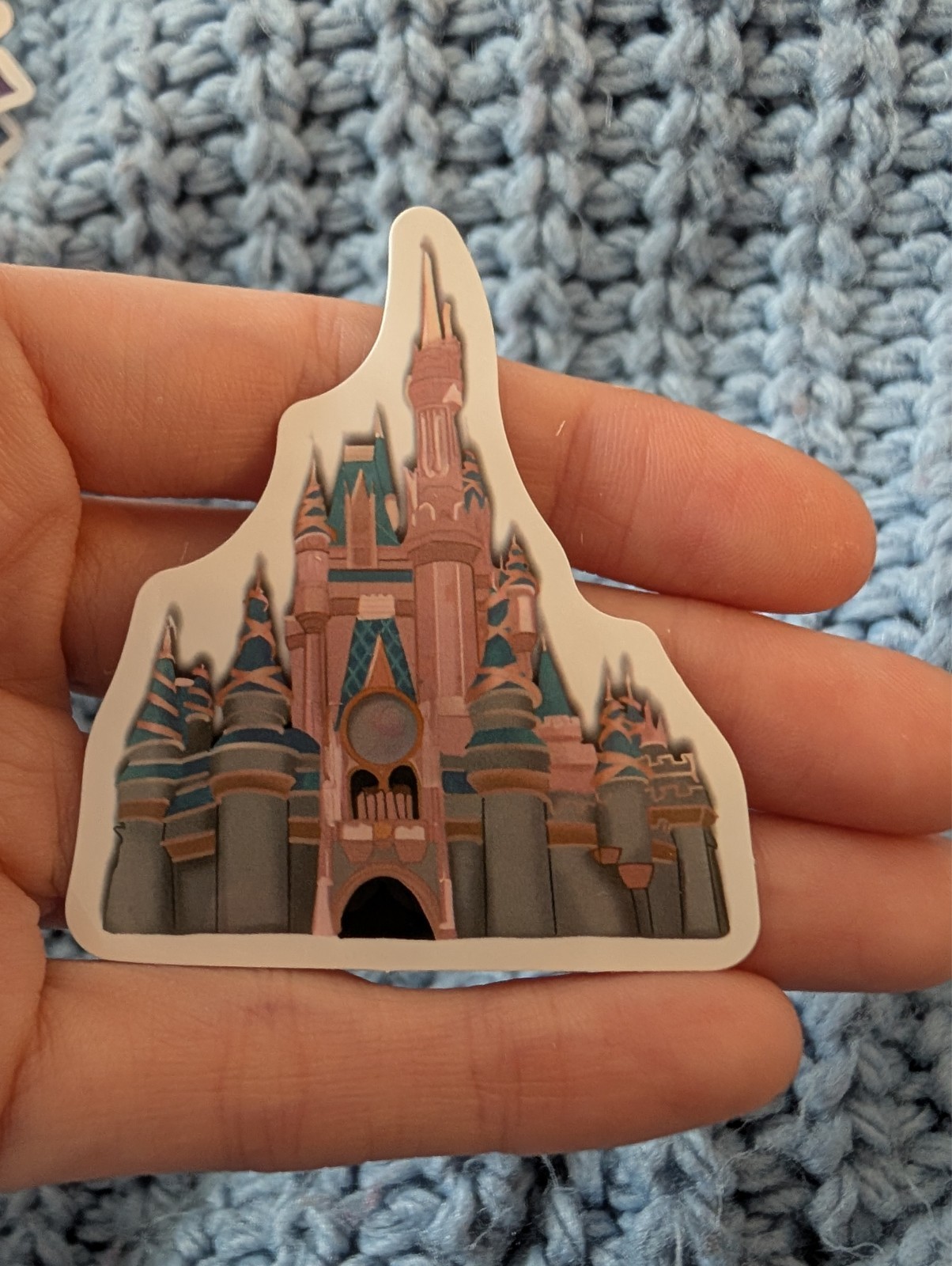 Disney parks, Disneyland, Disneyworld, Castle, Cinderella, Vinyl Sticker