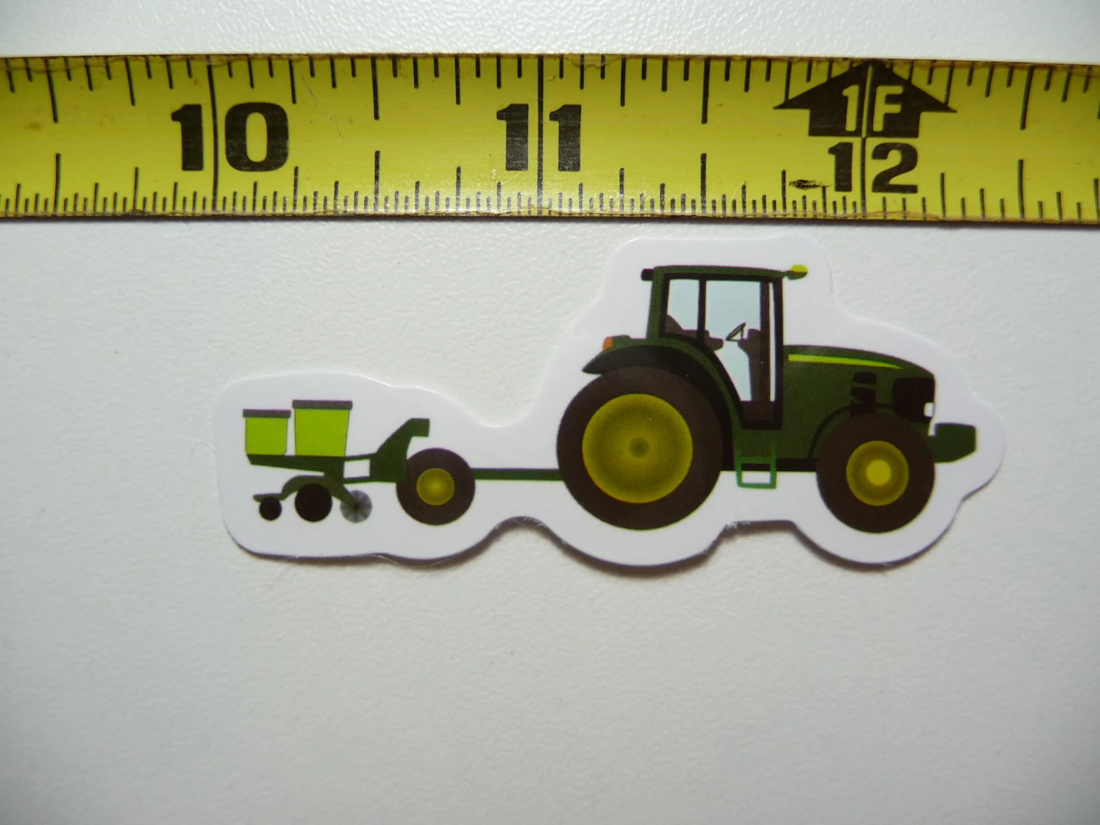 TRACTOR WITH PLANTER SMALL STICKER DECAL FARM FARMING COUNTRY RANCH LIFE FARMER