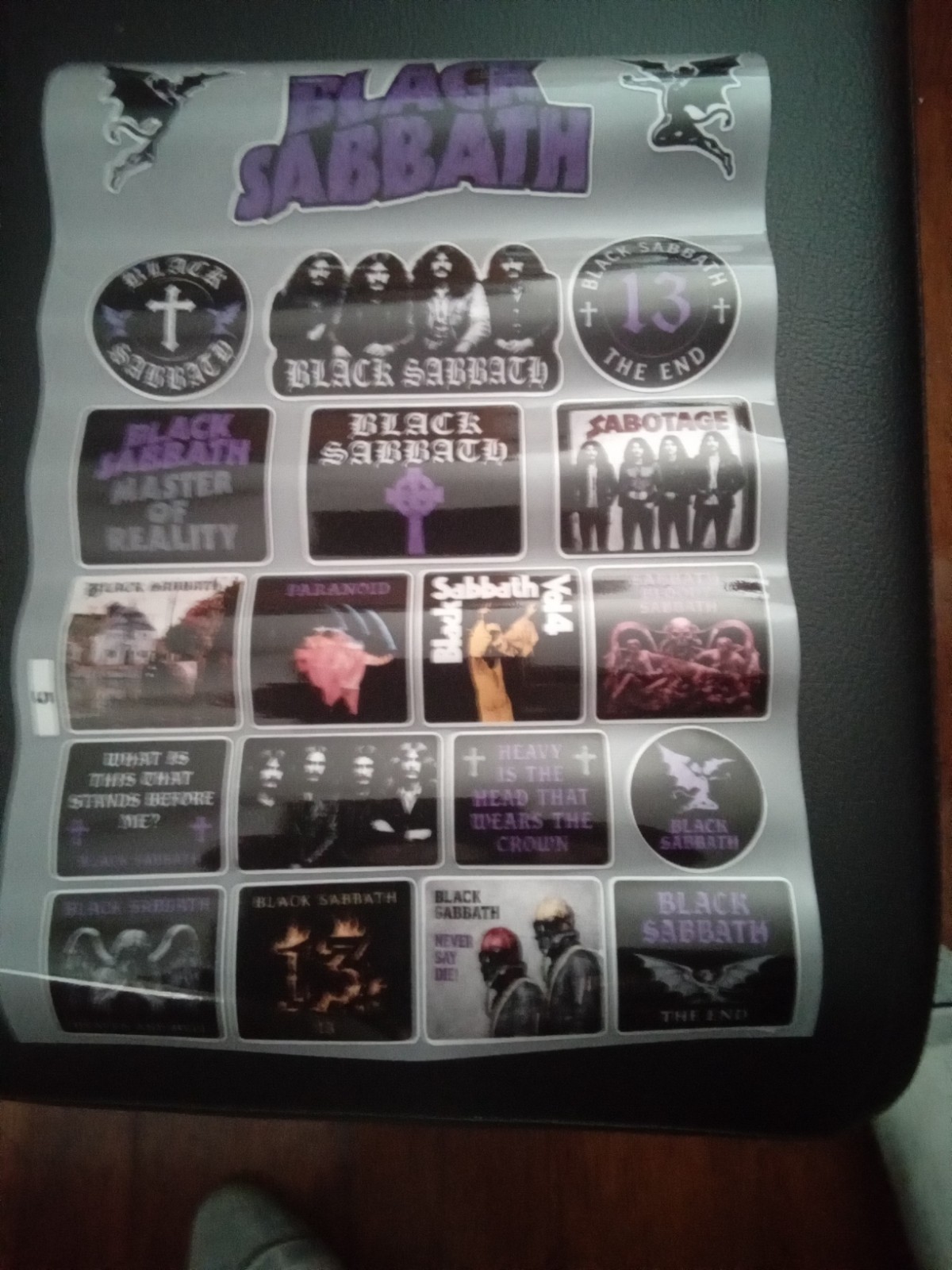 BLACK SABBATH PVC Vinyl waterproof decals – 2 sheets