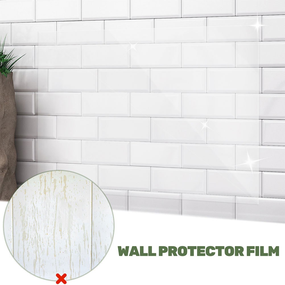 Kitchen Oil Proof Transparent Wall Protector Film Electrostatic Adhesive Sticker