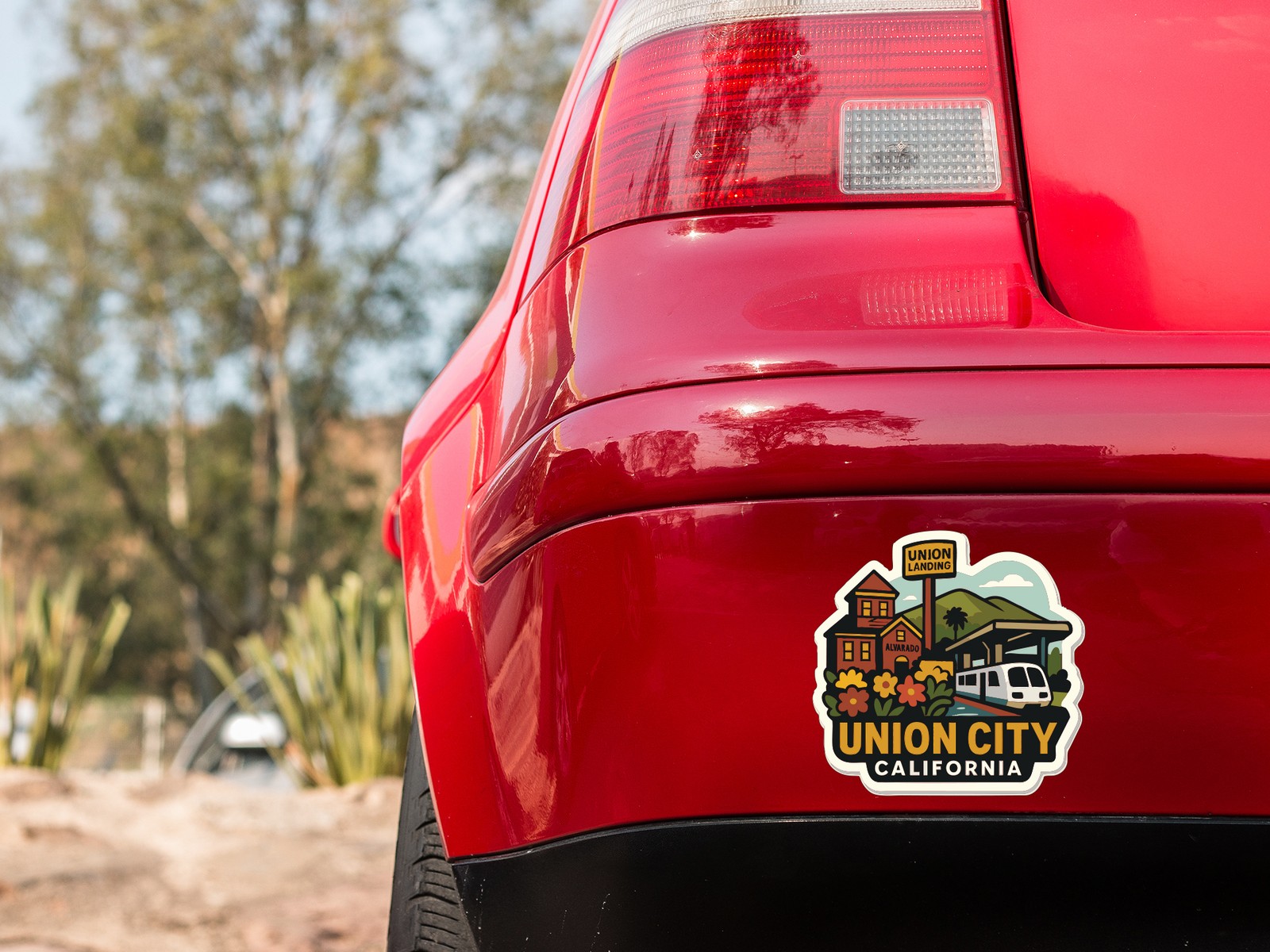 Union City California Sticker Decal Vinyl Die-Cut City Skyline Landmark Design