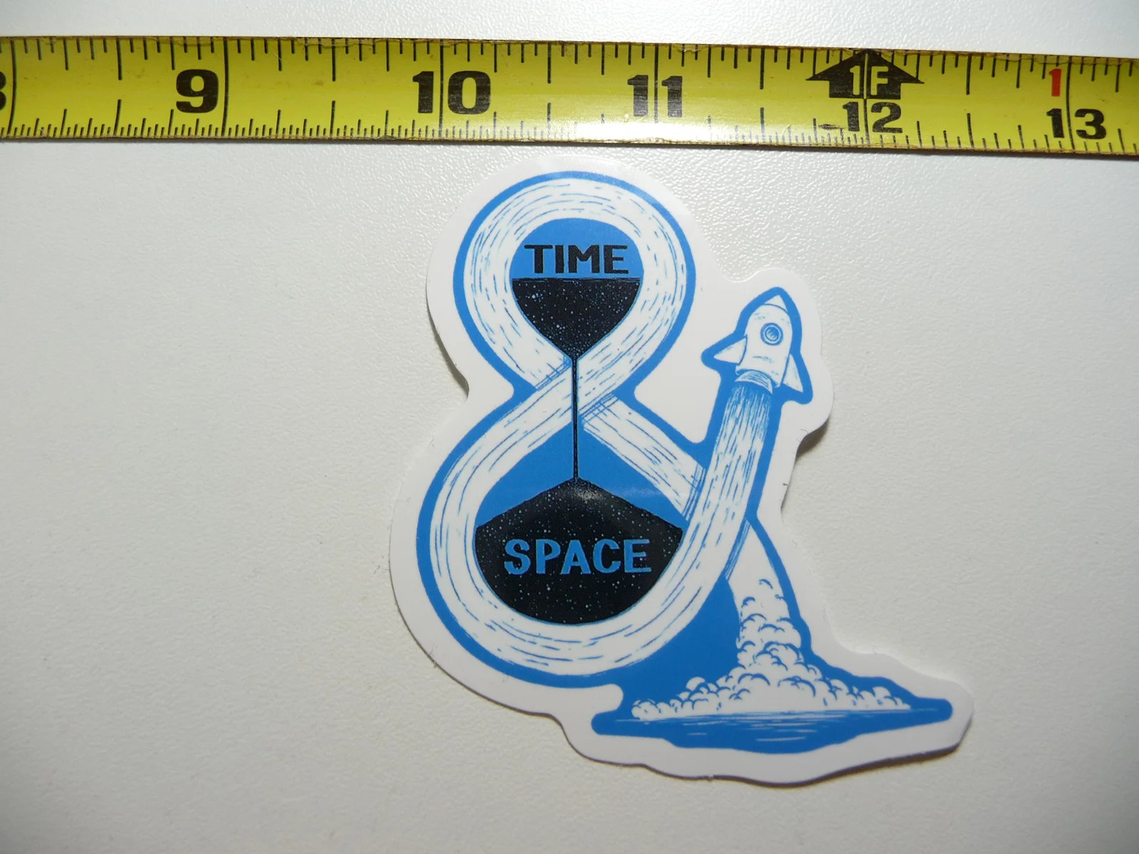 ASTRONAUT TIME SPACE ROCKET SHIP SMALL STICKER DECAL EXPLORATION OUTER GALAXY