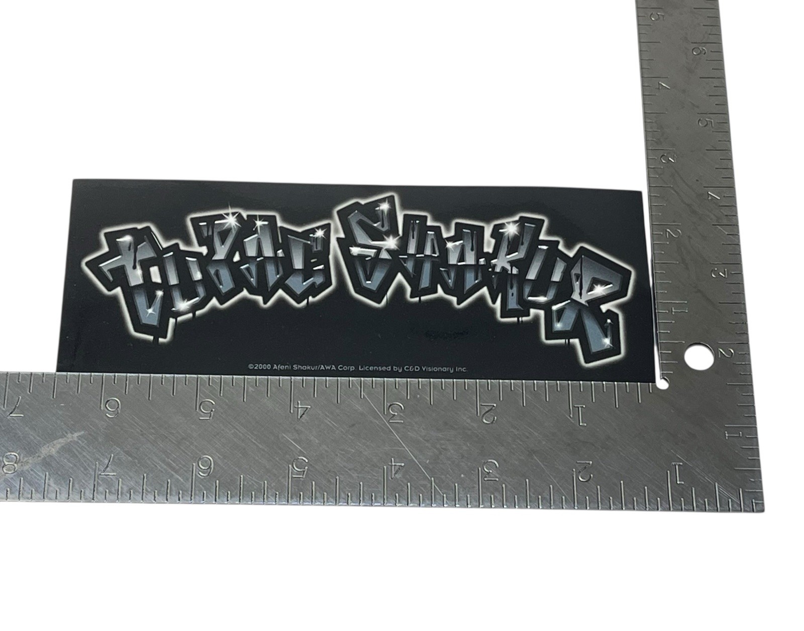 Vintage 2000 Sticker Tupac Shakur 2Pac Graffiti Gangster Rap Hip Hop Music Decal