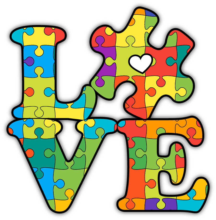 AUTISM Decal Sticker Someone I Love Has Autism. Puzzle piece TRUCK CAR Window