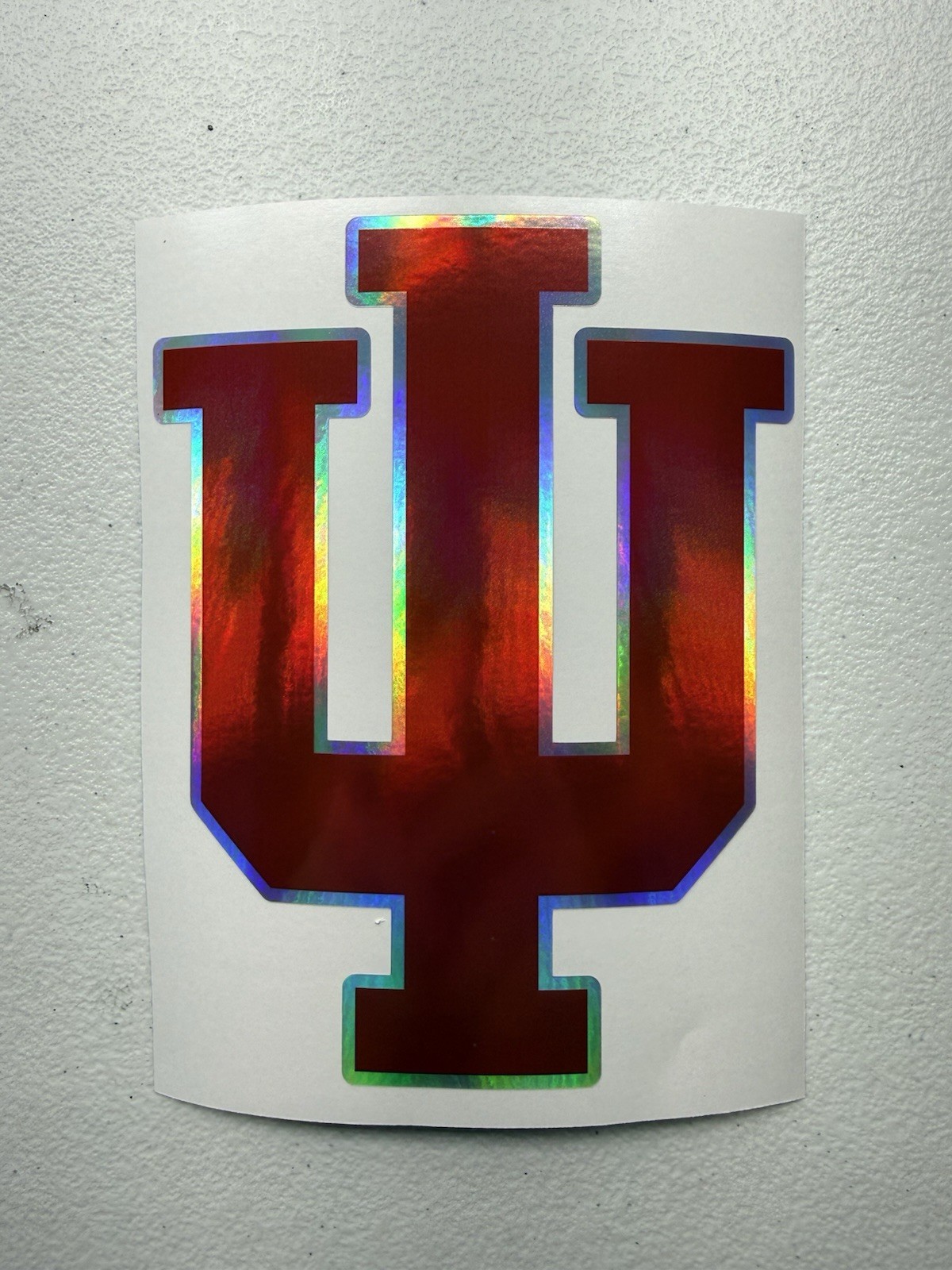 Indiana Hoosiers Holographic Vinyl Decal