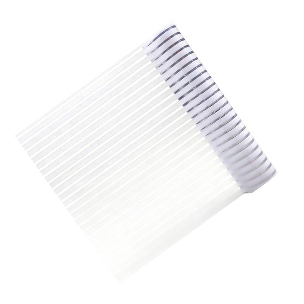 Static Cling Striped Privacy Film for Windows UV Blocking PVC Material