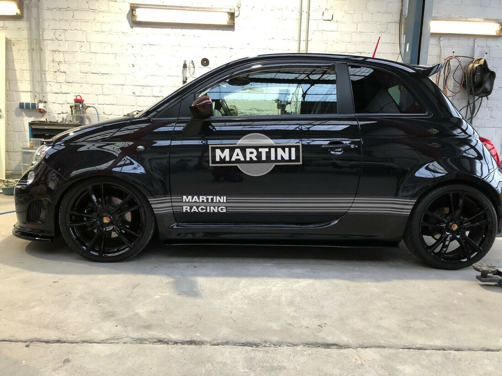 Fiat 500 Abarth Sticker Autocollants – Racing Le Mans Martini – Color or B & W
