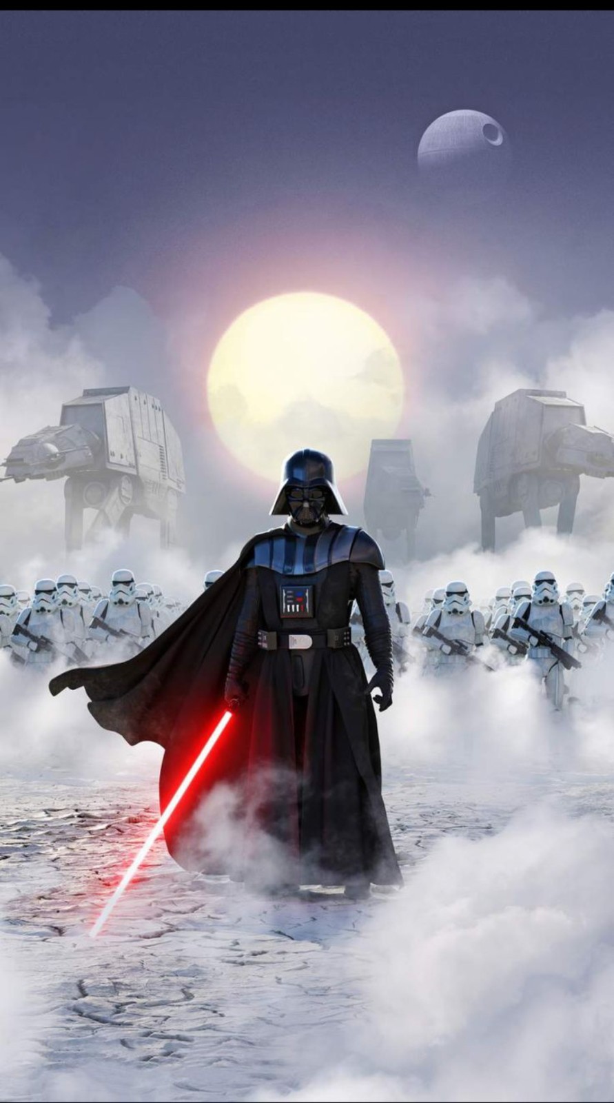 STARWARS X DARTH VADER X DEATH STAR X VYNIL HIGH-GLOSS STICKER X 3X3 ATS ATS X