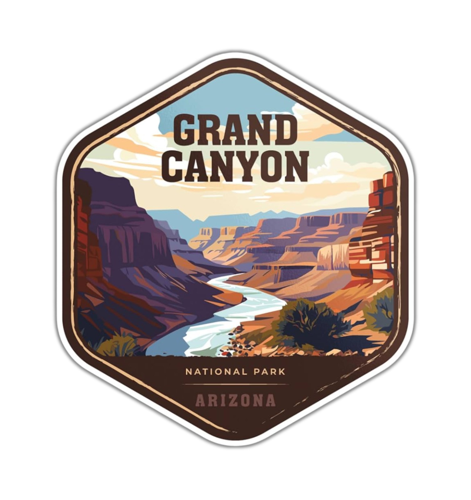 Grand Canyon National Park Fridge Magnet or Laptop Sticker