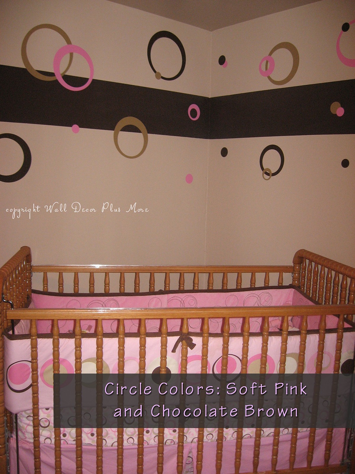 Black Wall Vinyl Sticker Decal Circles, Rings, Dots 25+pc 11in Large Home Décor