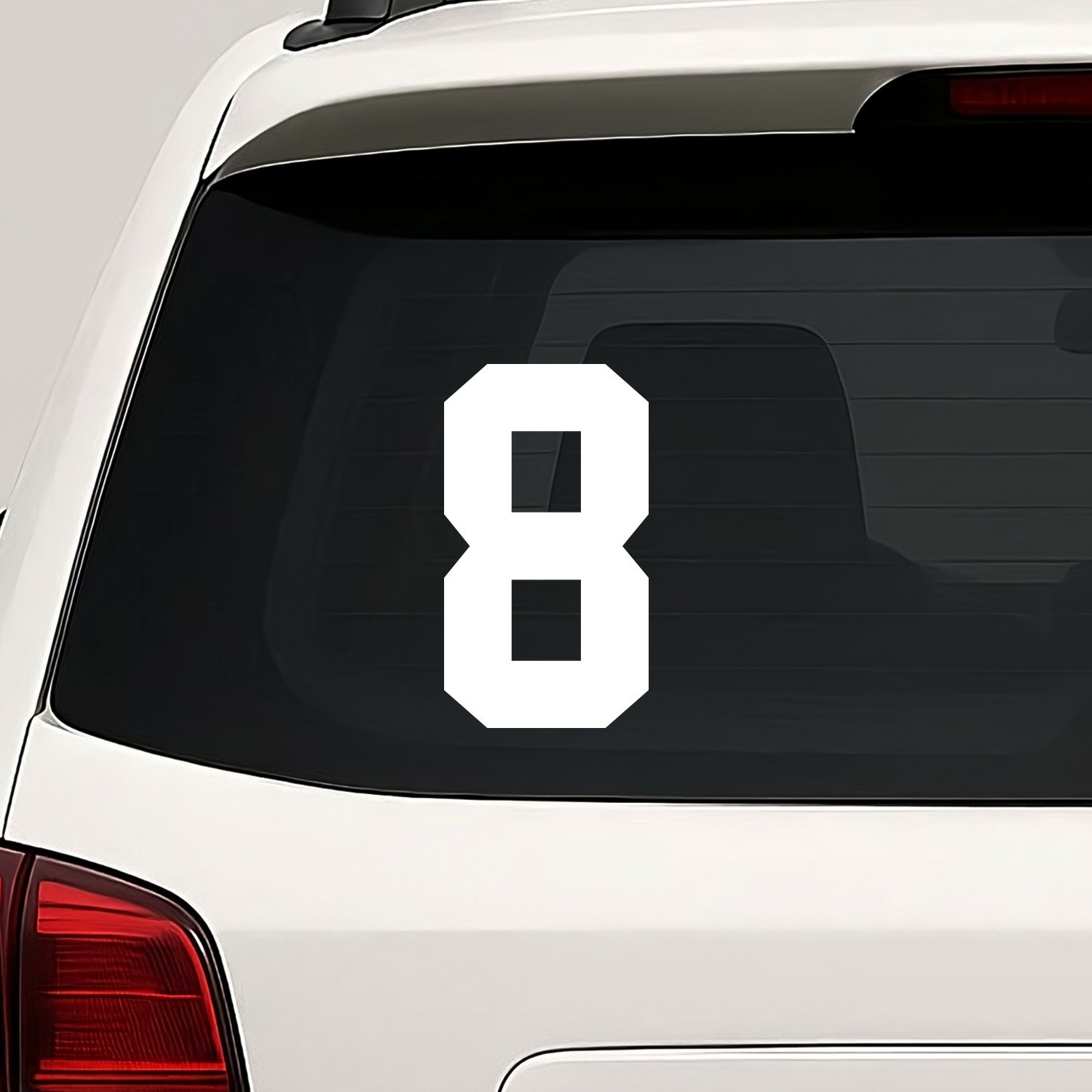 Number Eight 8 Vinyl Die Cut Decal Sticker – Jersey Sport Athlete