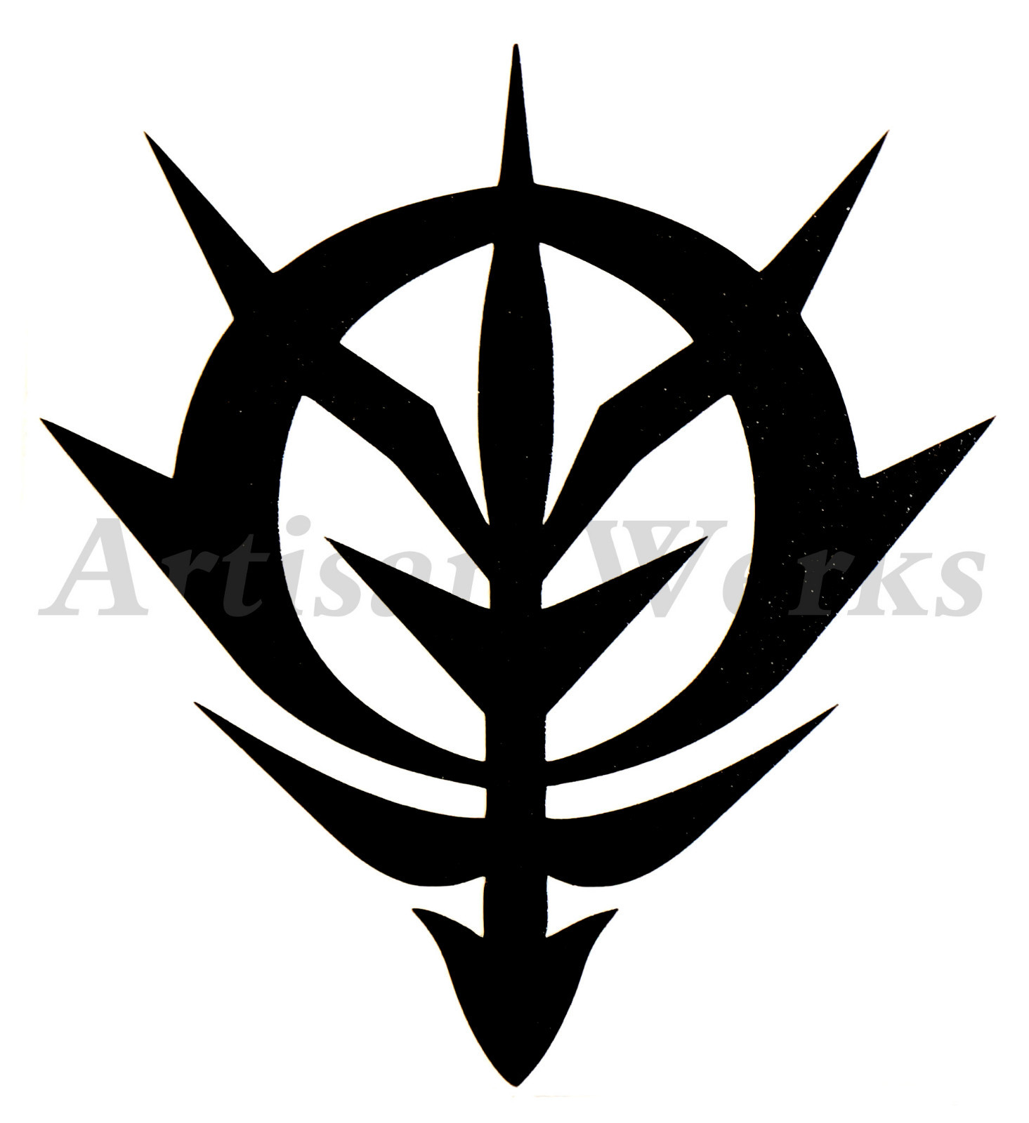 Zeon LOGO Gundam 0079 Vinyl Decal Sticker robot manga anime wall window car