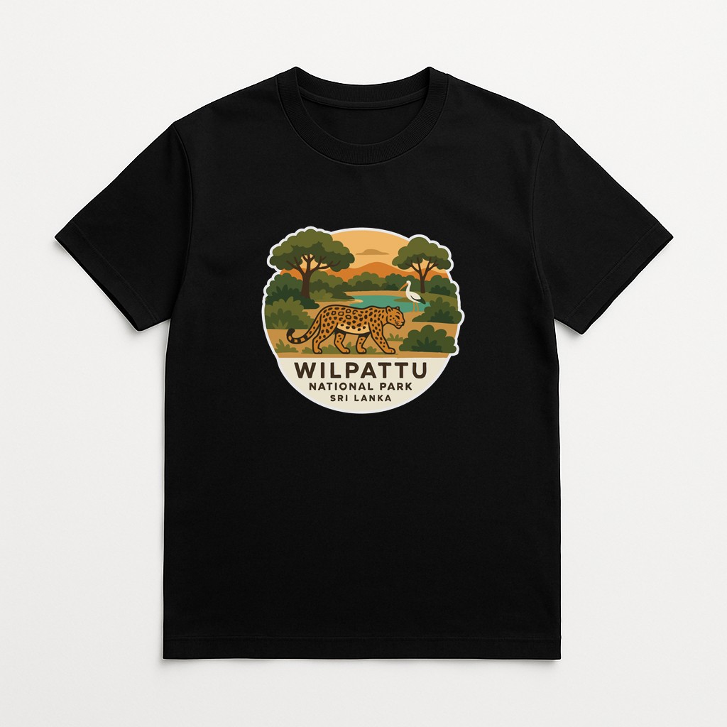Wilpattu Sri Lanka Iron On Heat Transfer Vinyl HTV Die-Cut World National Parks