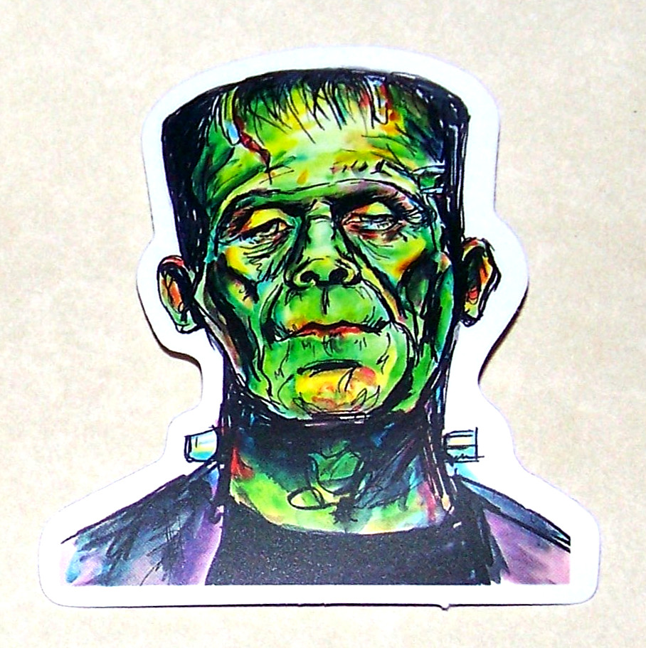 FRANKENSTEIN Cut Sticker Decal Monster Movie Horror Film Frankenstein