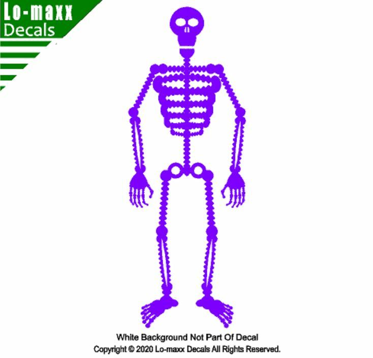 Cool Skeleton Art Original Graphic Design High Quality Die Cut Vinyl Decal