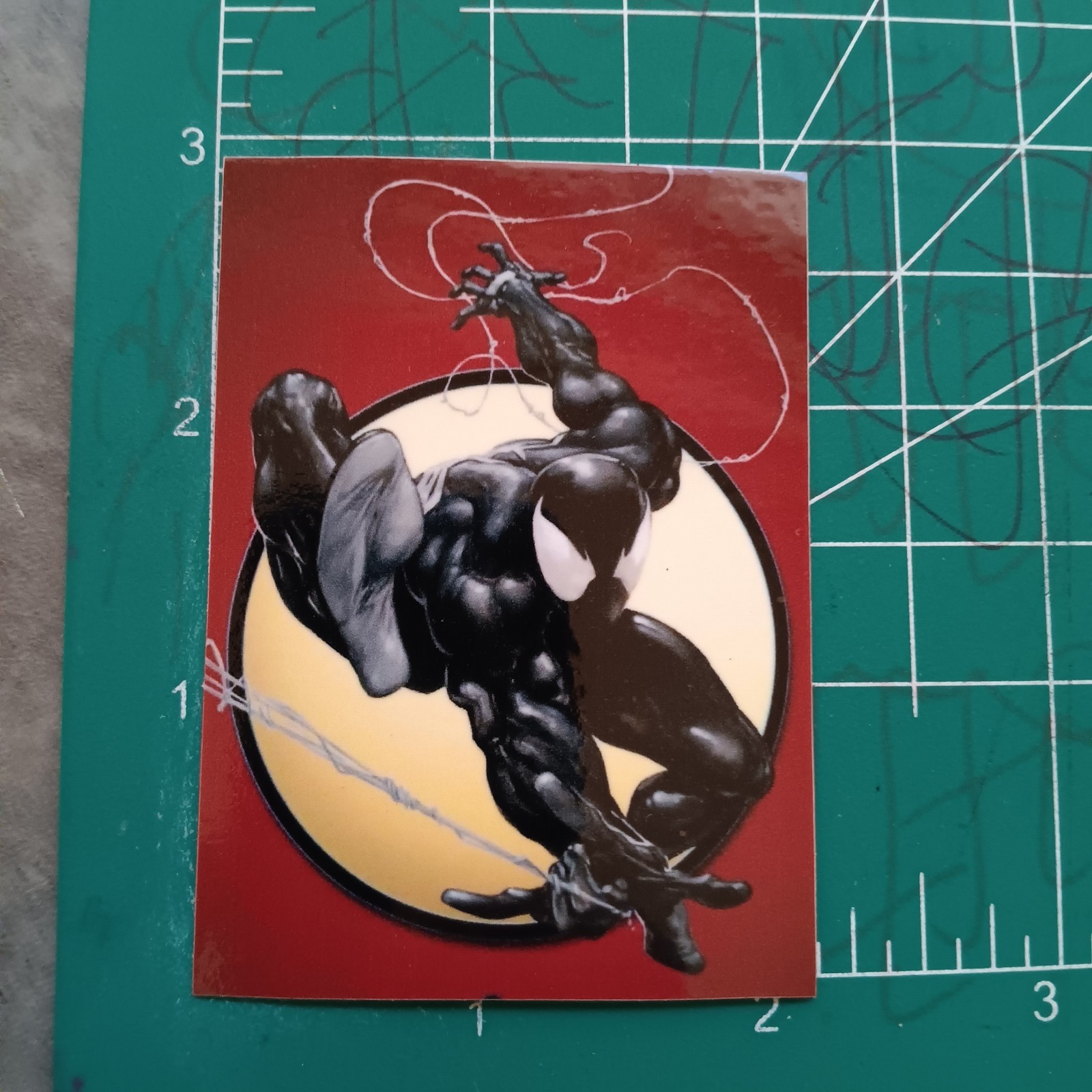 SPIDERMAN X VENOM COSTUME X VYNIL HIGH-GLOSS DIE-CUT STICKER X 3X2 X SPIDERMAN