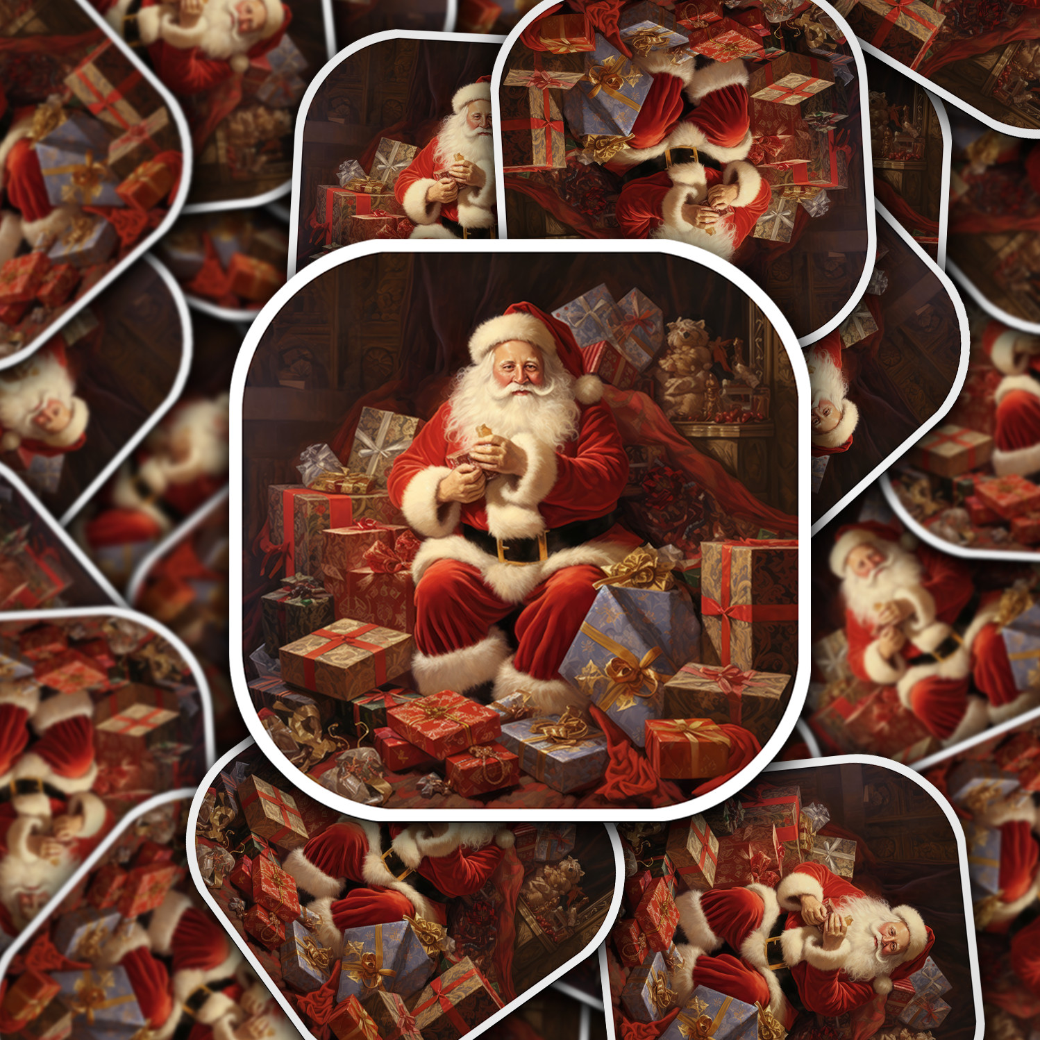Santa Claus Vinyl Sticker – Bring the Magic of Christmas Anywhere