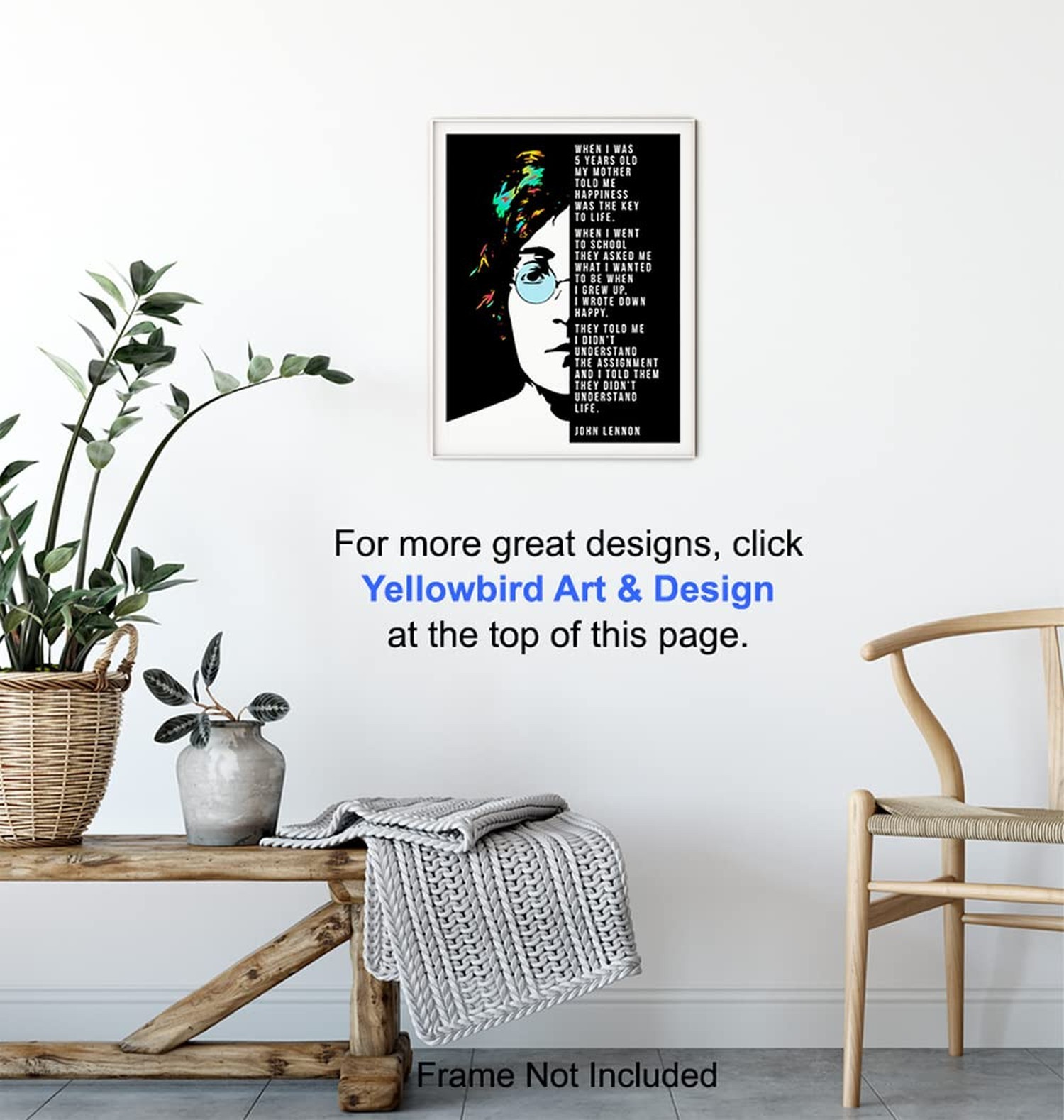 Quote Wall Decor Print – Funny Inspirational 8×10 Home Art for Bedroom, Livin…