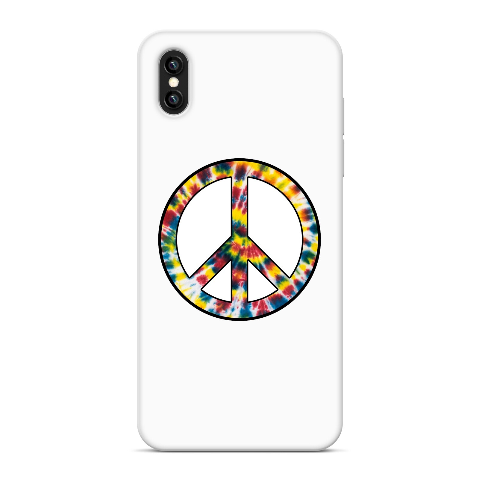 Peace Sign Tie Dye Sticker Circle Vinyl Decal for Car Laptop Phone Rainbow