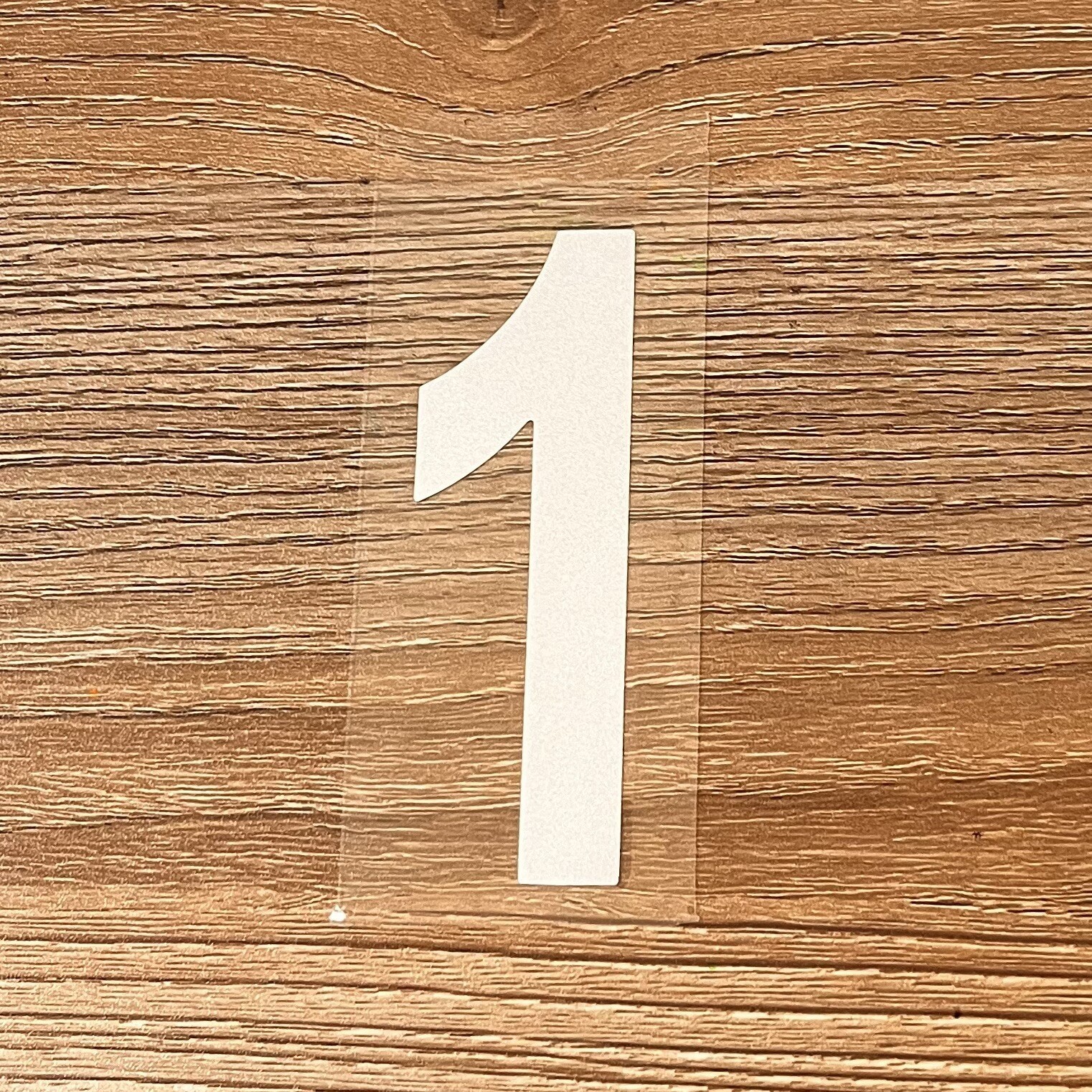 Single 3" Reflective Mailbox Number Sticker Decal Die Cut Vinyl Waterproof – “1”