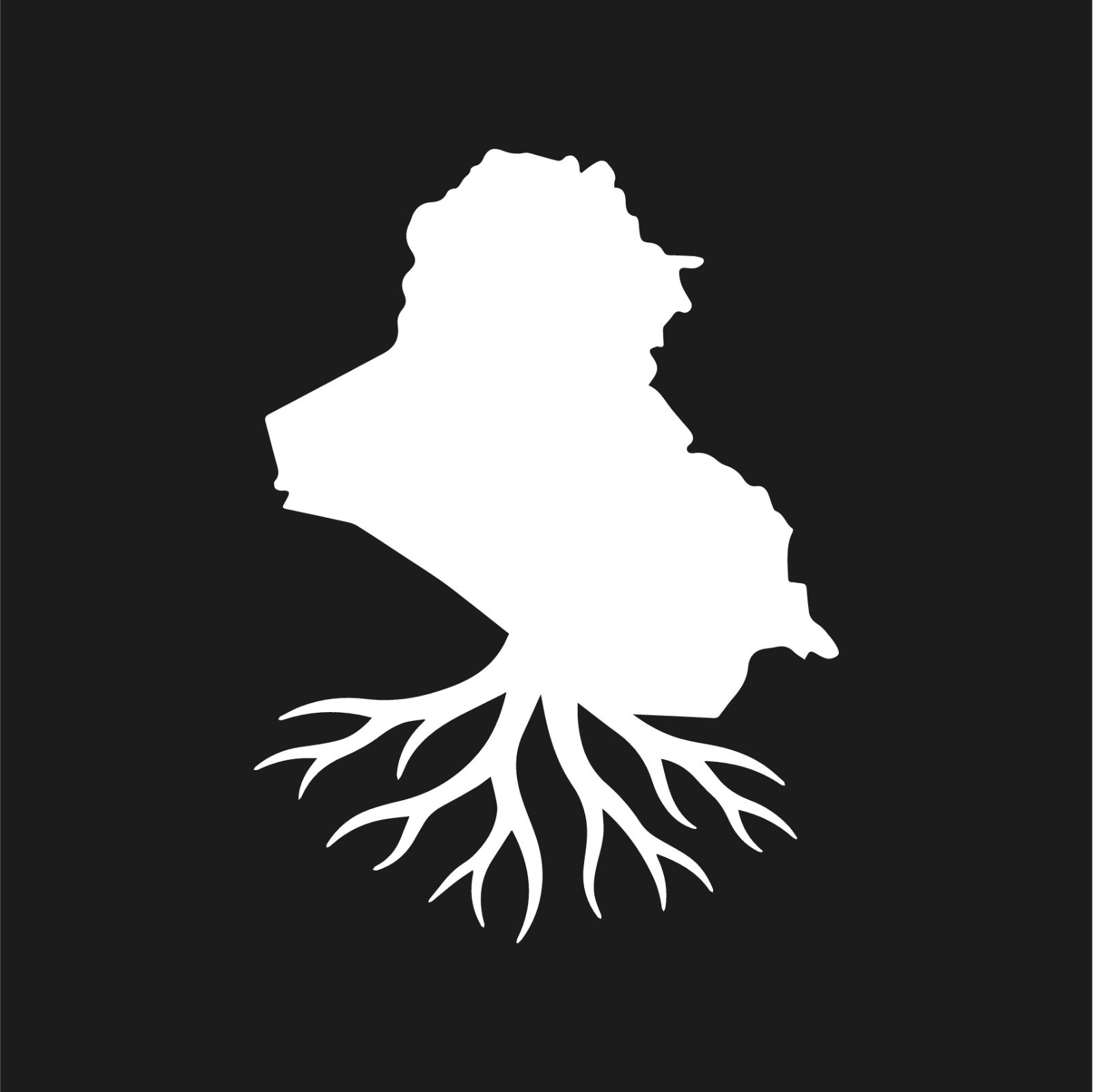 Iraq Roots Vinyl Decal Country Outline Iraqi Heritage sticker