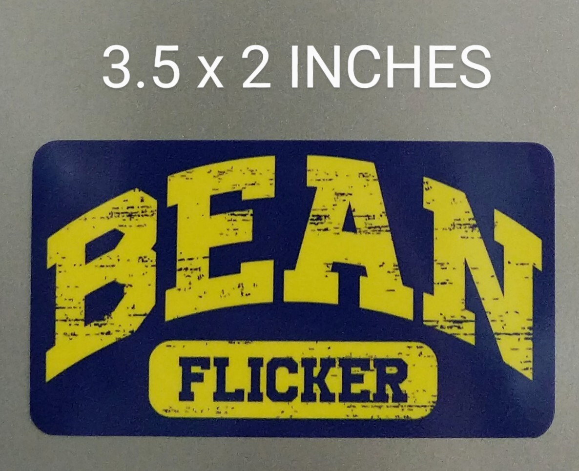 3.5" Bean Flicker Decal Vinyl Sticker University Style College Core Funny Women