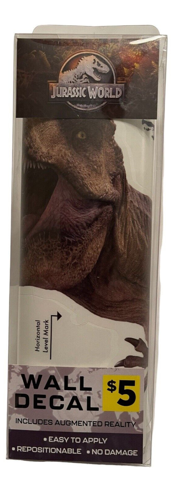 Jurassic World T-Rex Dinosaur Wall Decal 20×14” w/Augmented Reality *FREE SHIP*