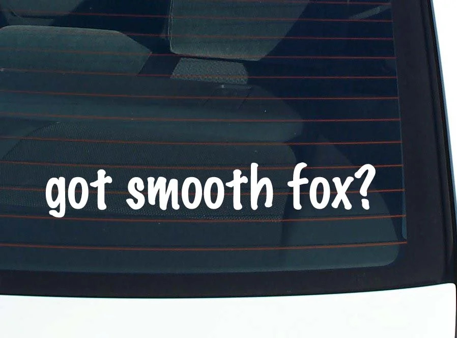 got smooth fox? CAR DECAL BUMPER STICKER VINYL FUNNY JOKE WINDOW