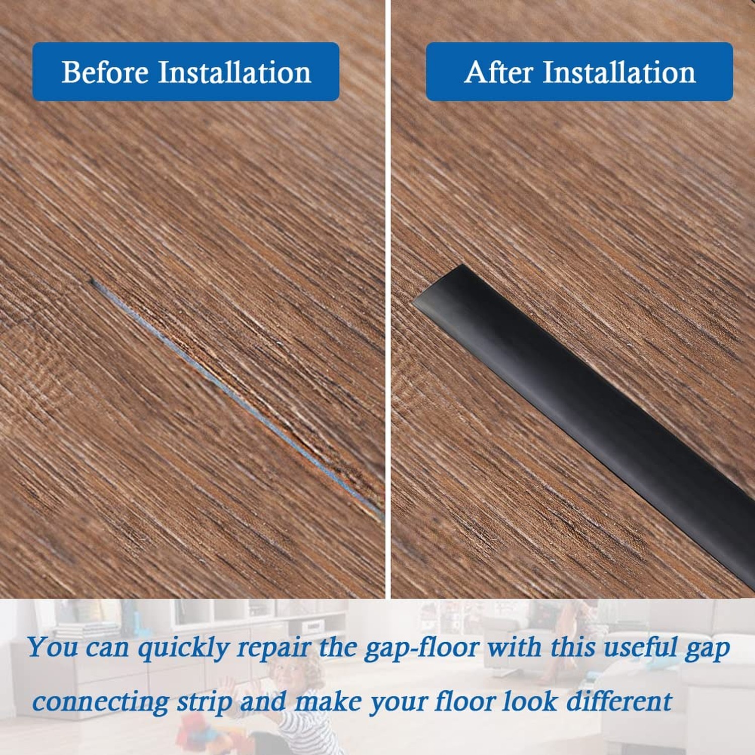 Floor Transition Strip Self Adhesive Floor Cover Strips Laminate 3" Wide Viny…