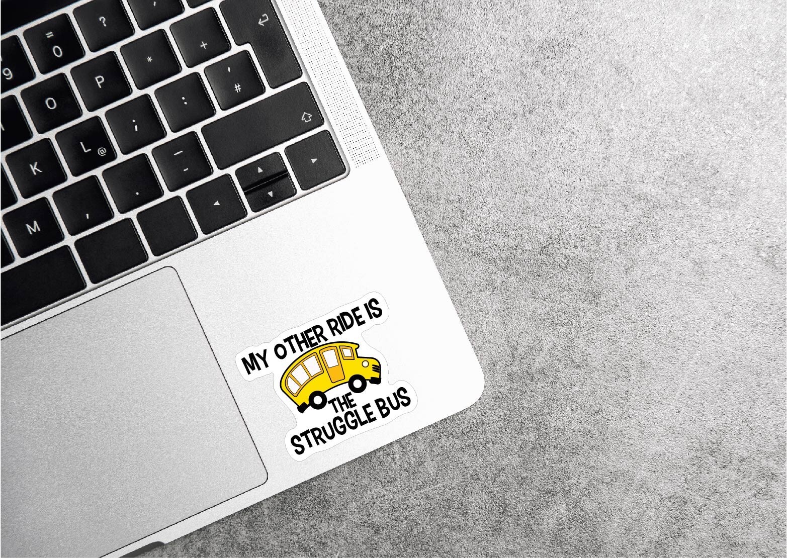 My Other Ride Is The Struggle Bus Decal Sticker Adult Life Funny Short School