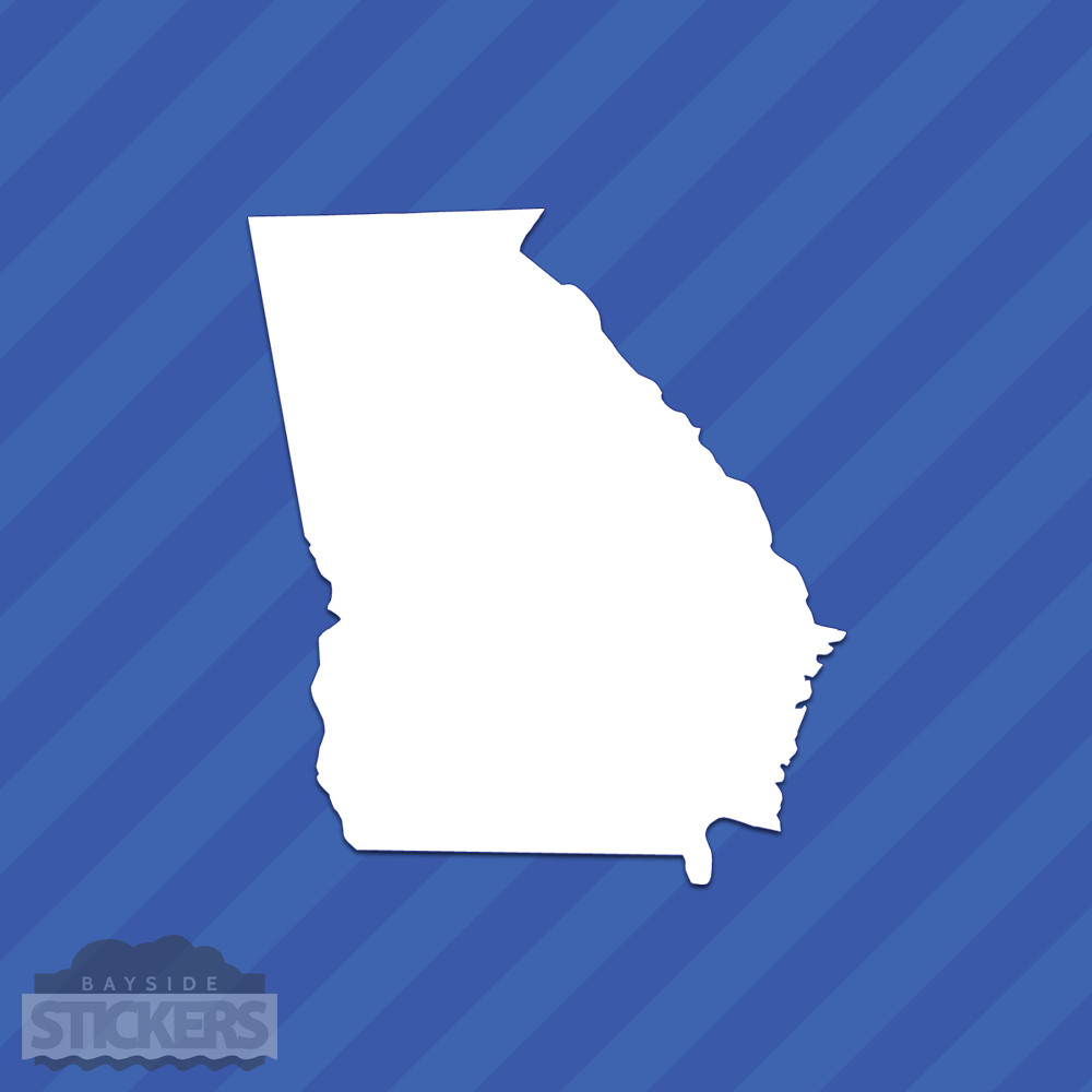 Georgia GA State Outline Vinyl Decal Sticker